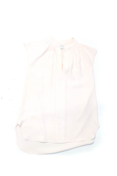 MNG Charlotte Brody Womens V Neck Camisole Blouses White Pink Size XS S Lot 2