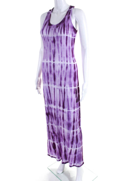 Romeo + Juliet Couture Womens Tie Dye Jersey Maxi Tank Dress Purple Size Small