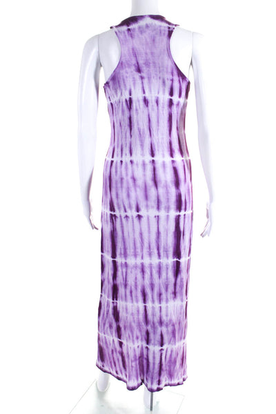 Romeo + Juliet Couture Womens Tie Dye Jersey Maxi Tank Dress Purple Size Small