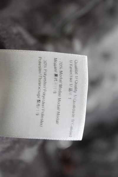 Escada Women's Zip Closure Lined A-Line Midi Skirt Animal Print Size 38