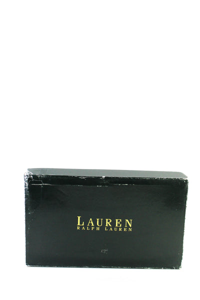 Lauren Ralph Lauren Womens Leather Pointed Toe High Heels Pumps Beige Size 9B