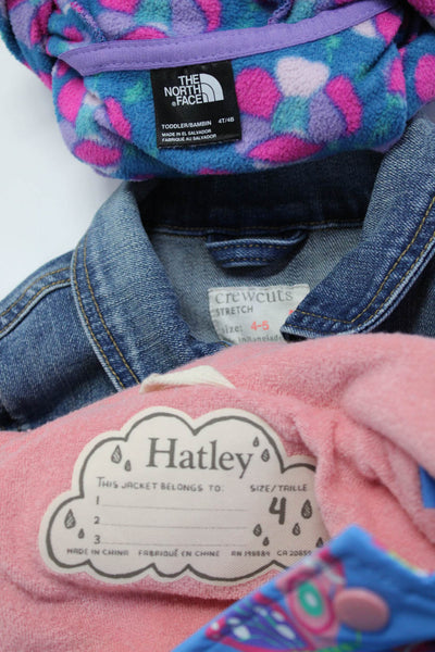 The North Face Crewcuts Hatley Girls Jackets Coat Purple Blue Size 4T 4-5 Lot 3