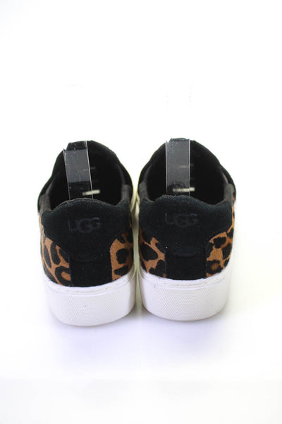 UGG Australia Womens Animal Print Low Top Cahlvan Sneakers Brown Size 7.5