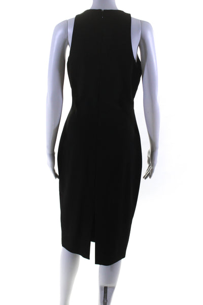 Elizabeth and James Womens Cut Out Sleeveless Lined Pencil Dress Black Size 10