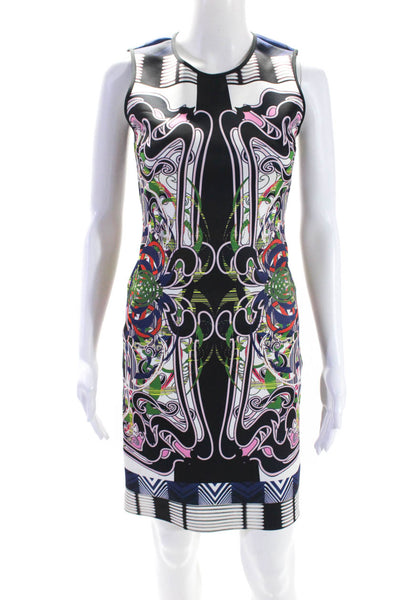 Clover Canyon Womens Abstract Print Sleeveless Sheath Dress Multicolor Size S