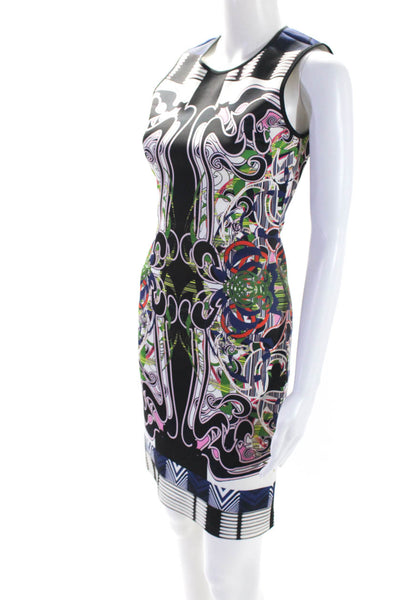 Clover Canyon Womens Abstract Print Sleeveless Sheath Dress Multicolor Size S