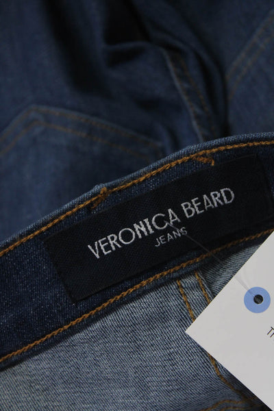 Veronica Beard Womens Carly High Rise Kick Flare Jeans Pants Blue Size 23