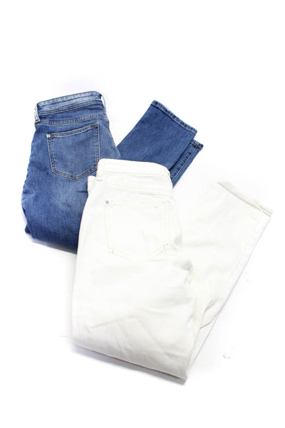 Pilcro and the Letterpress Anthropologie Womens Jeans White Blue Size 27 Lot 2