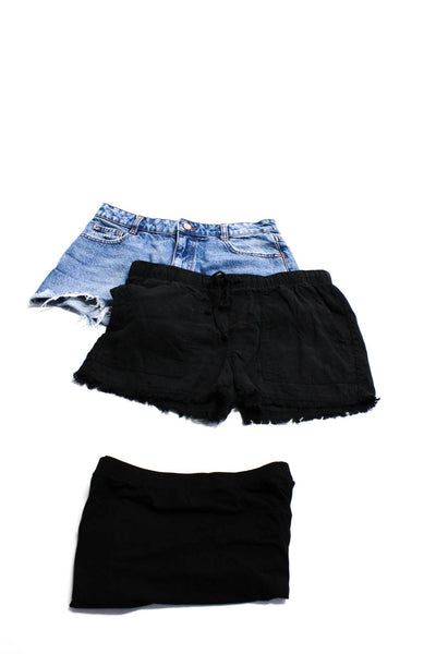 Zara Bella Dahl White Fox Womens Denim Shorts Skirt Size 6 Small Medium Lot 3