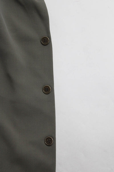 Boss Hugo Boss Mens Wool Notched Lapel Three Button Blazer Jacket Gray Size 44 L