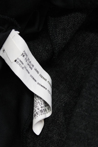 Zara Women's Round Neck Long Sleeves Cropped Sweater Black Size S Lot 2
