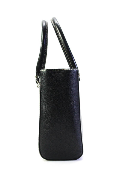 Kate Spade New York Womens Black Leather Shoulder Bag Handbag