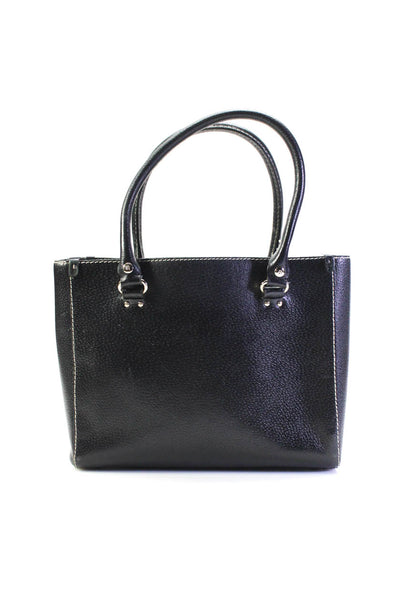 Kate Spade New York Womens Black Leather Shoulder Bag Handbag
