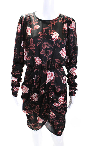 Zara Womens Striped Floral Print Dresses Beige Black Size Small Lot 2