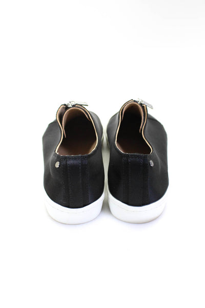 Lafayette 148 New York Women's Zip Up Rubber Sole Sneakers Black Size 9.5