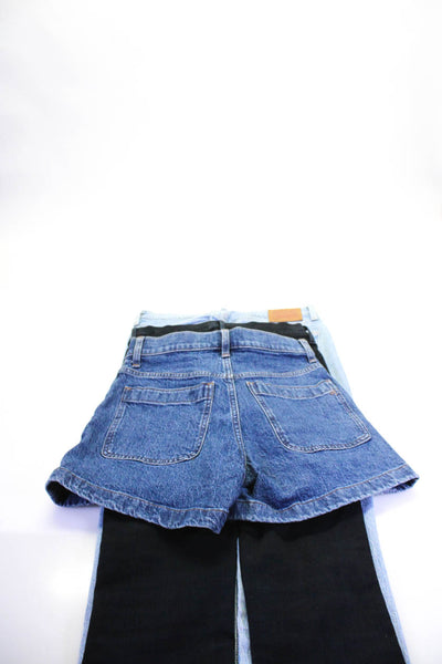 Levis Frame Madewell Womens Cotton Jeans Pants Shorts Blue Size 25 26 27 Lot 3