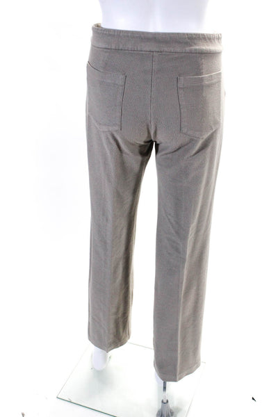 Eileen Fisher Womens Cotton Corduroy Low-Rise Straight Leg Trousers Gray Size S