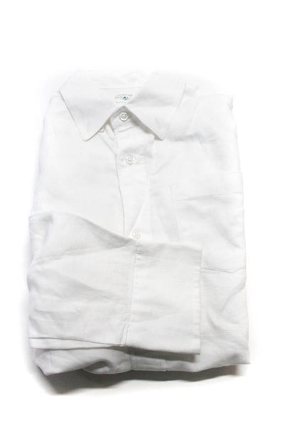 Crewcuts Dal Lago Club Emanuel Pris Boys Shirt White Size 10 11 38 Lot 4