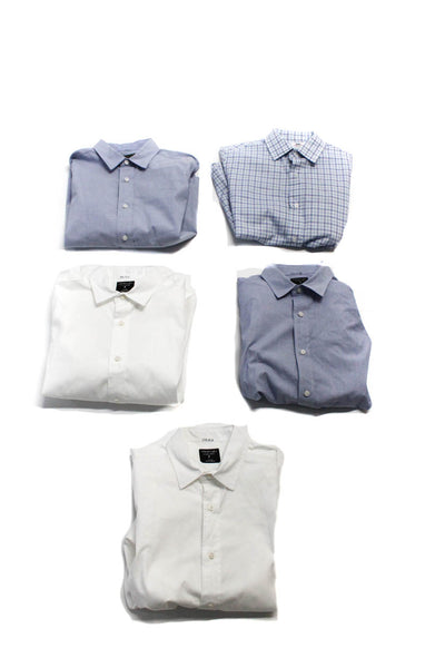 Crewcuts Boys Cotton Long Sleeve Button Down Shirt Blue Size 10 Lot 5