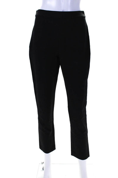 Jenni Kayne Women's Zip Closure Flat Front Straight Leg Dress Pant Black Size 4