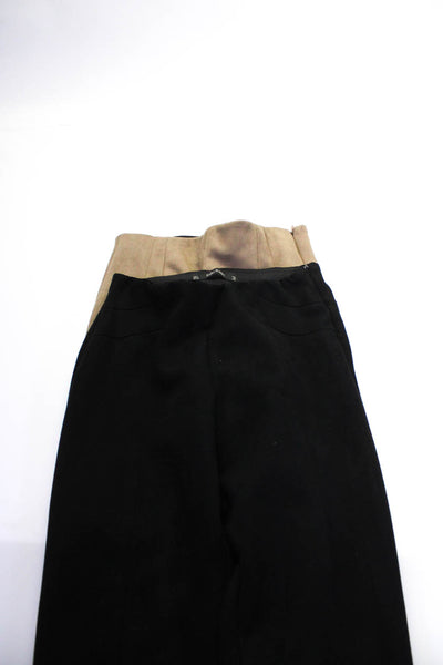 Zara Basic Womens Front Seam Stretch Waist Skinny Pants Black Size S Lot 2