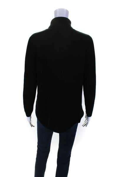 Co Essentails Womens Oversize Turtleneck Pullover Sweater Black Cashmere Small