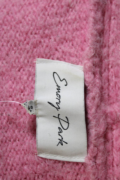 Emory Park Womens Dolman Sleeve Button Front Cardigan Sweater Pink Size Small