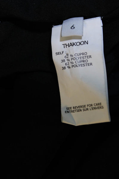 Thakoon Addition Womens Animal Print Side Zipped Mini Shorts Navy Size 6