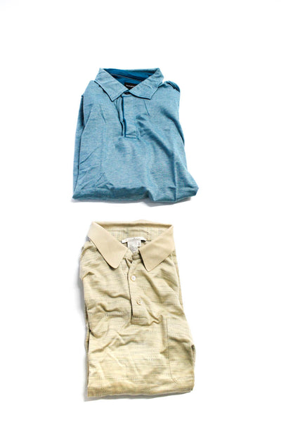 Ermenegildo Zegna Mens Cotton Short Sleeve Polo Shirt Beige Size L XXL Lot 2