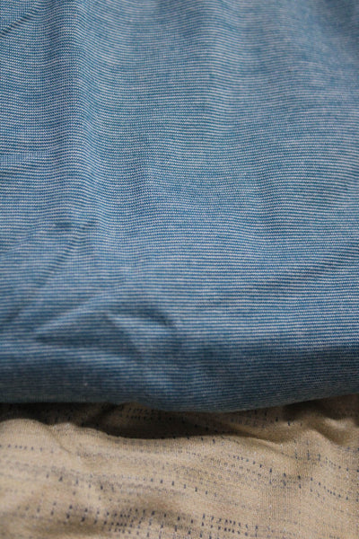 Ermenegildo Zegna Mens Cotton Short Sleeve Polo Shirt Beige Size L XXL Lot 2