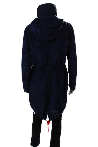 Polo Ralph Lauren Womens Front Zip Hooded Light Jacket Navy Blue Size XS