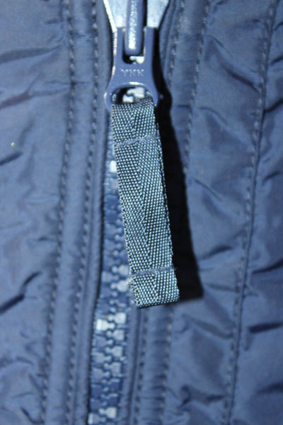 Polo Ralph Lauren Womens Front Zip Hooded Light Jacket Navy Blue Size XS