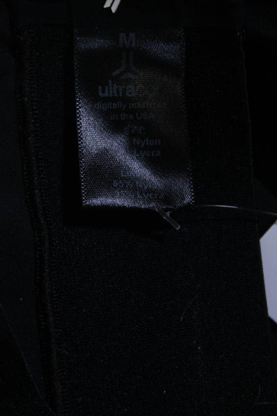 Ultracor Womens Geometric Studded Print Athletic Leggings Black Size M
