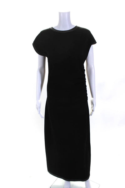 Modern Citizen Women's V-Neck Sleeveless Cinch Bodycon Midi Dress Black Size M