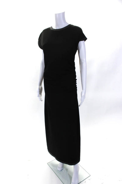 Modern Citizen Women's V-Neck Sleeveless Cinch Bodycon Midi Dress Black Size M