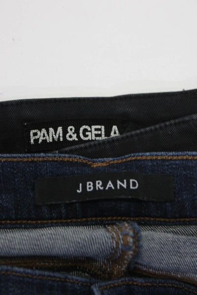 J Brand Pam & Gela Womens Capri Jeans Pants Blue Black Size 28 Lot 2