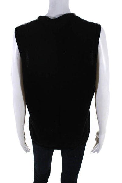 Giorgio's Palm Beach Womens Cashmere Sleeveless Knit Top Black Size 50