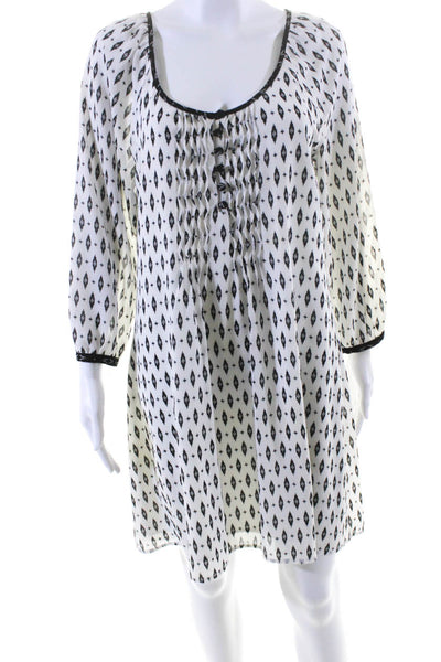 Sanctuary Banana Republic Womens Spotted Buttoned Dresses White Size M 10 Lot 2