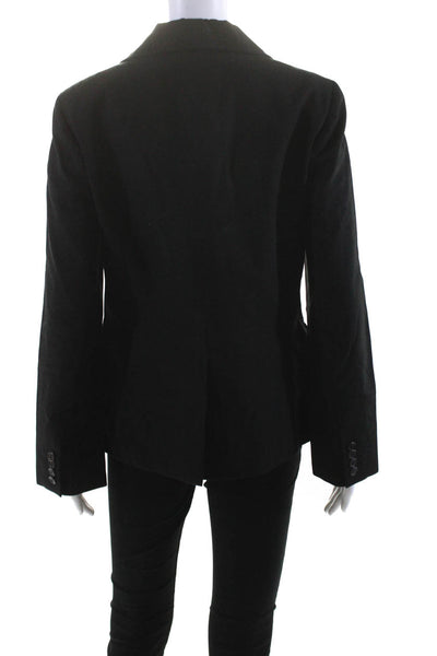 Barneys New York Women's Long Sleeves Lined One Button Blazer Black Size 10