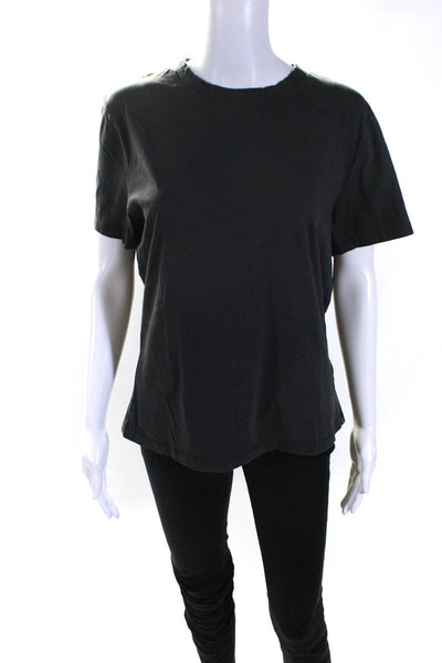 Sandro Womens Cotton Short Sleeve Casual T shirt Gray Size S