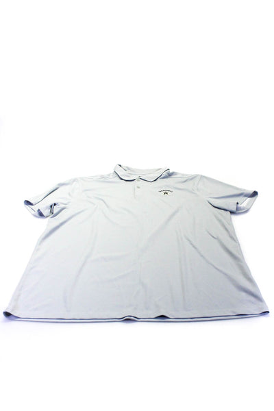 Nike Mens Short Sleeves Polo Shirts Blue Size Extra Large Lot 2