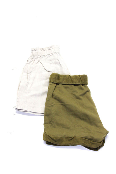 Frame 525 Womens Cotton Rolled Hem Relaxed Fit Shorts Green Size S XS Lot 2