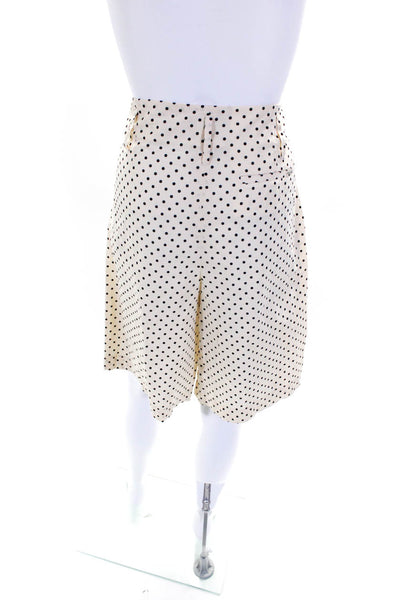 Seventy Womens Cotton Polka Dot Shorts Halter Top Matching Set Beige Size 42