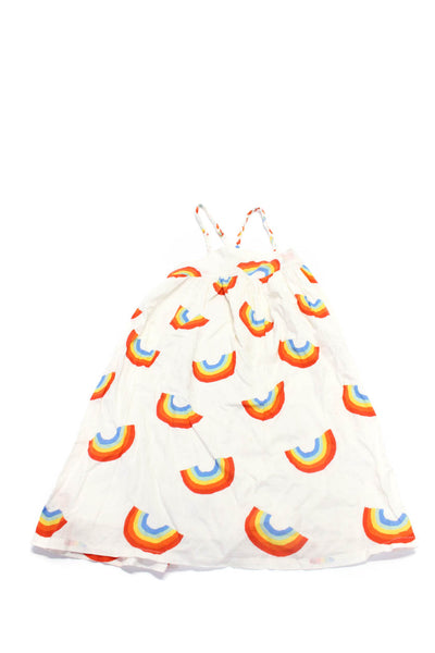 Pastel Nadadelazos Girl Ruched Slip-On A-Line Skirt Dress Orange Size 6 8 Lot 2