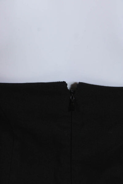 Isabel Marant Womens Off Shoulder Front Slit Sheath Dress Black Size FR 40
