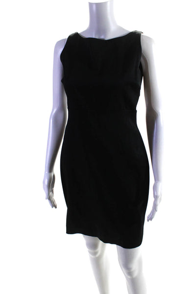 Yigal Azrouel Womens Sleeveless High Waist Sheath Dress Black Size 6