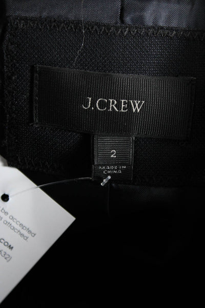 J Crew Womens Shawl Collar Lined One Button Blazer Jacket Blue Size 2