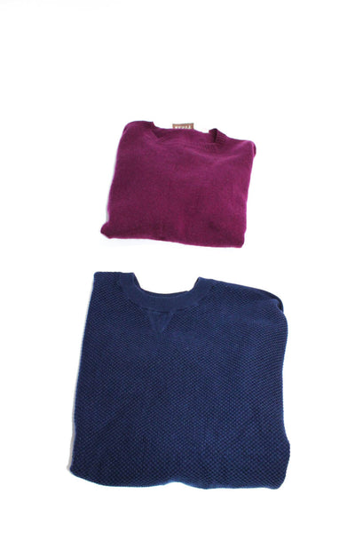 Renvy Vince Womens Colorblock Pullover Sweaters Purple Blue Blue Size S XS Lot 2