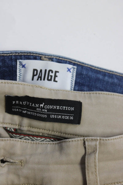 Paige Peruvian Connections Womens Skinny Jeans Pants Blue Size 6 28 Lot 2
