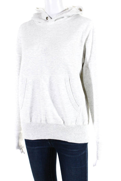 Aime Leon Dore Womens Oversize Terry Hoodie Sweatshirt Heather Gray Size XS